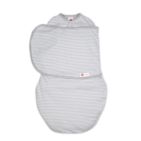 embé Starter Classic 2-Way Swaddle Sack (0-4mos) Gray Stripe EB-SWA-0-4M-GYS