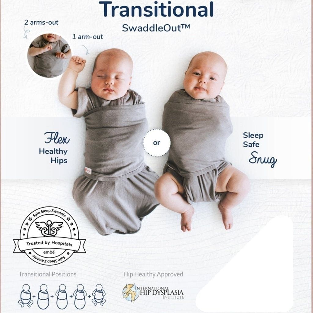 embé Short Sleeve Transitional 2-Way Swaddle Sack (3-6mos) embé Short Sleeve Transitional 2-Way Swaddle Sack (3-6mos) 