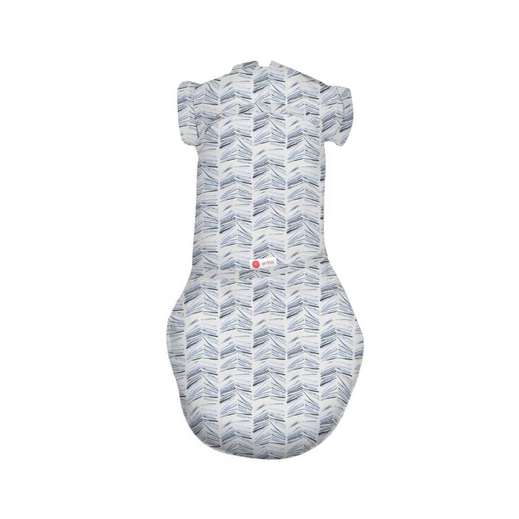 embé Short Sleeve Transitional 2-Way Swaddle Sack (3-6mos) Angle Stripe EB-TRAN-SWA-3-36M-ANGSTR