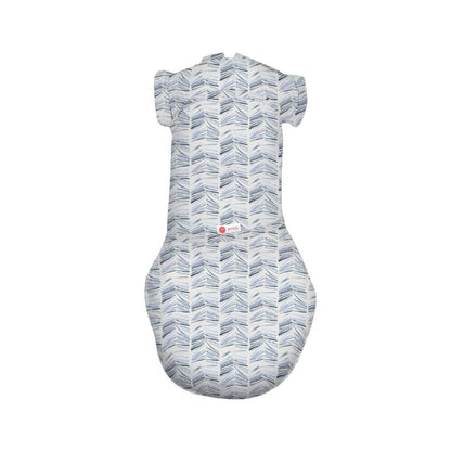 embé Short Sleeve Transitional 2-Way Swaddle Sack (3-6mos) Angle Stripe EB-TRAN-SWA-3-36M-ANGSTR