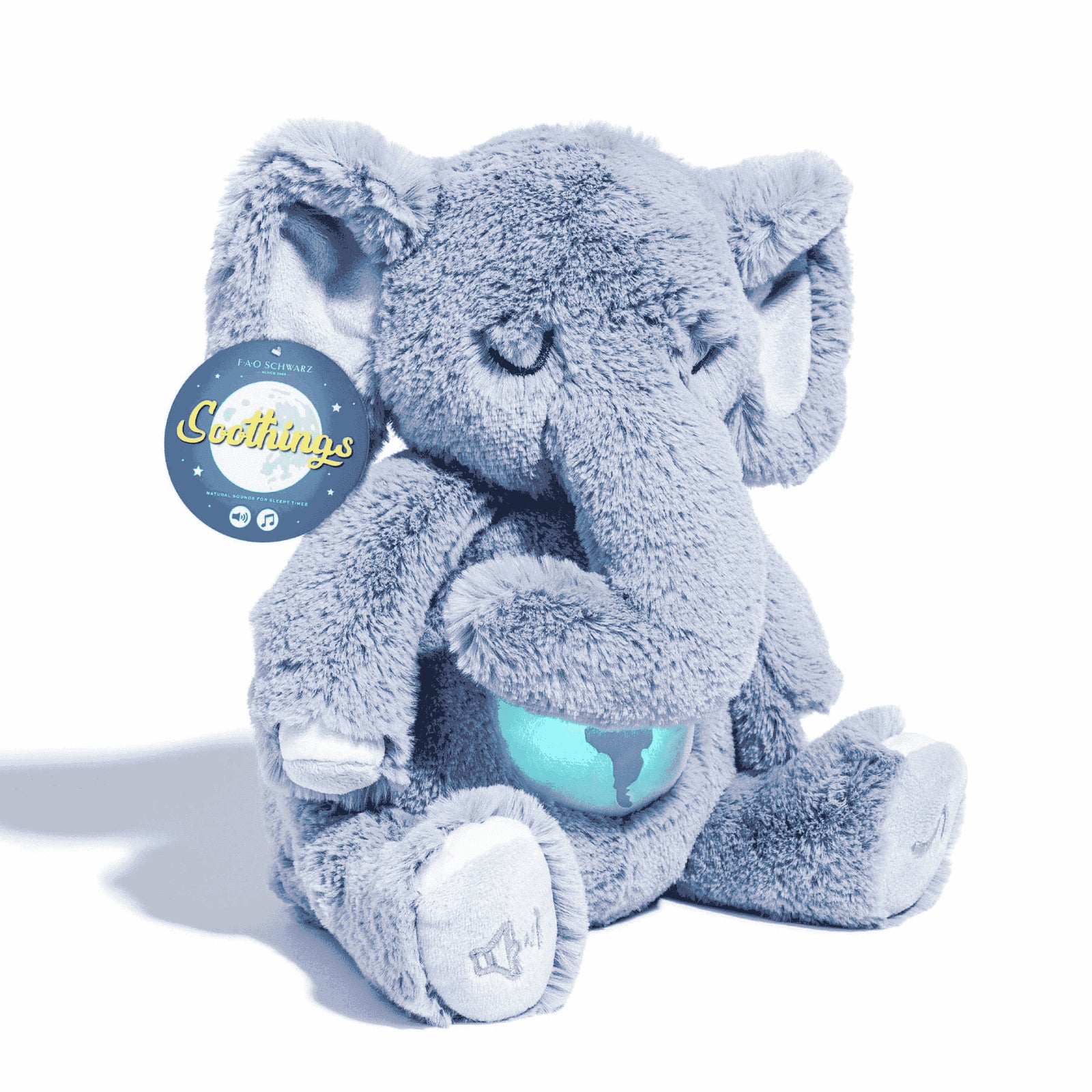 FAO Schwarz Elephant Soother Plush Toy with LED Lights and Sounds FAO Schwarz Elephant Soother Plush Toy with LED Lights and Sounds 