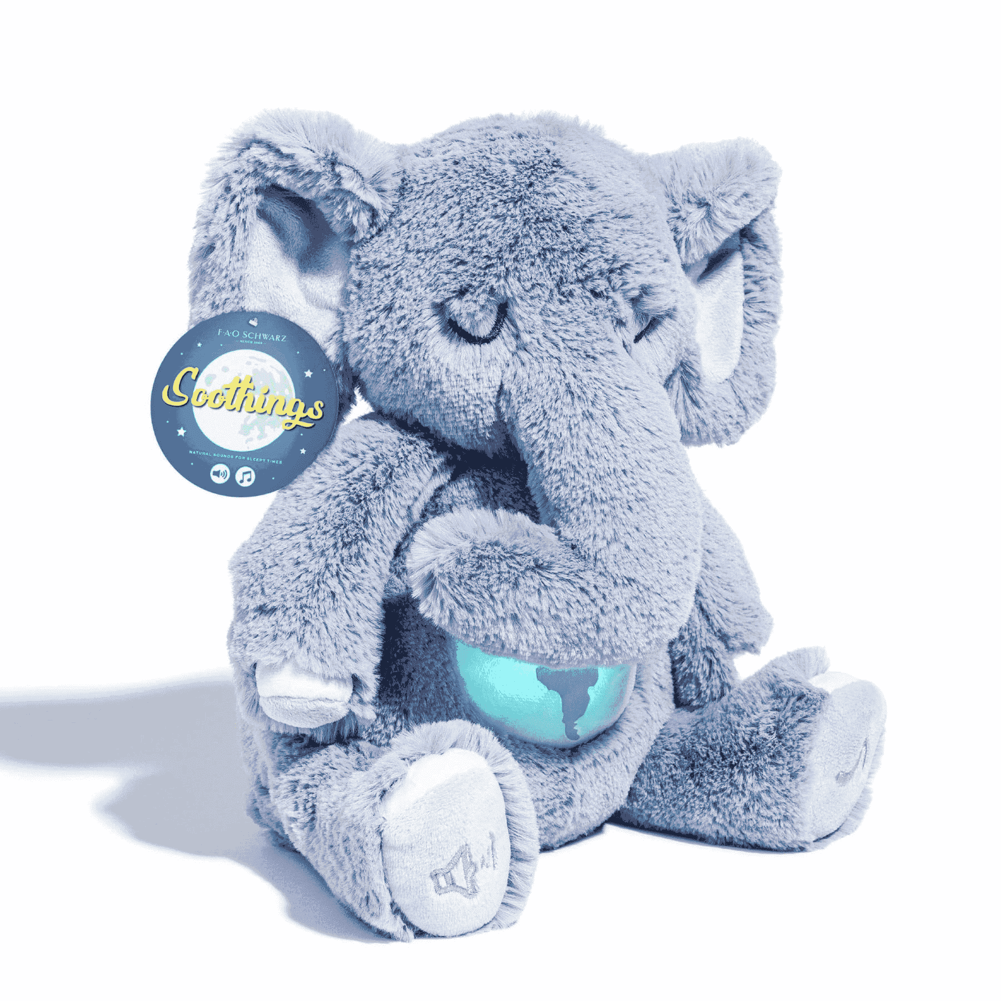 FAO Schwarz Elephant Soother Plush Toy with LED Lights and Sounds FAO Schwarz Elephant Soother Plush Toy with LED Lights and Sounds 