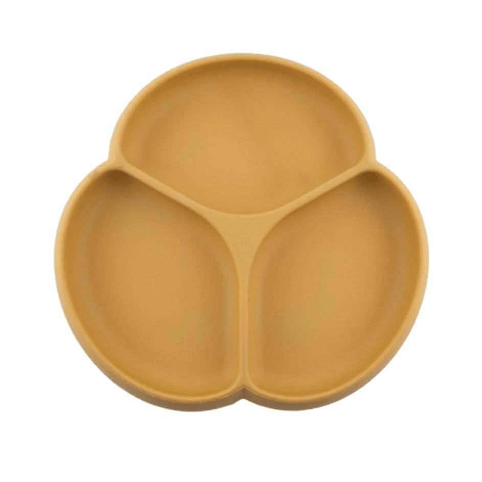 Glitter & Spice Silicone Divided Grip Plate (3 Sections) Camel GS-SPLAT09