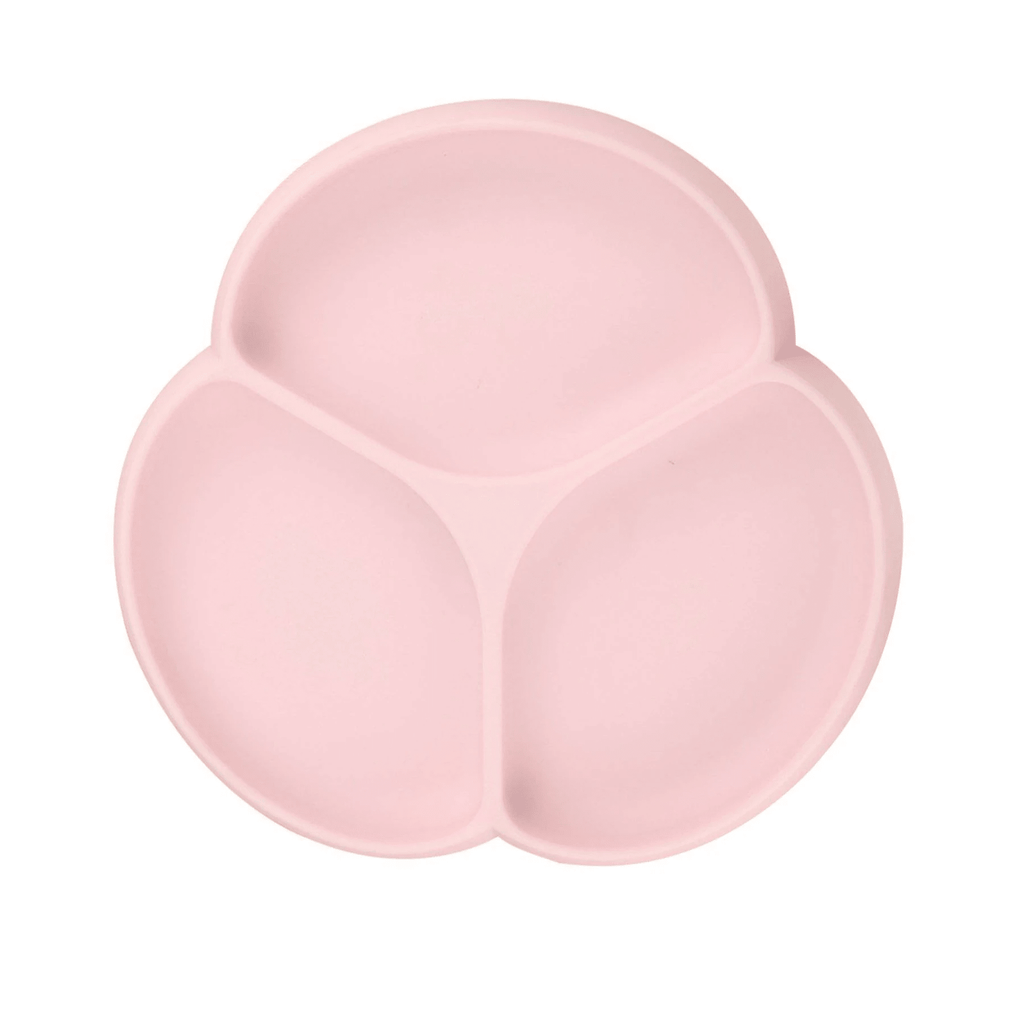Glitter & Spice Silicone Divided Grip Plate (3 Sections) Delicate Pink GS-SPLAT03