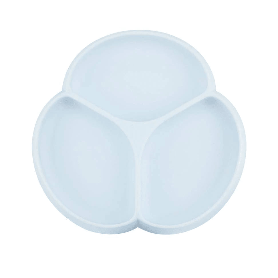 Glitter & Spice Silicone Divided Grip Plate (3 Sections) Ice Blue GS-SPLAT05