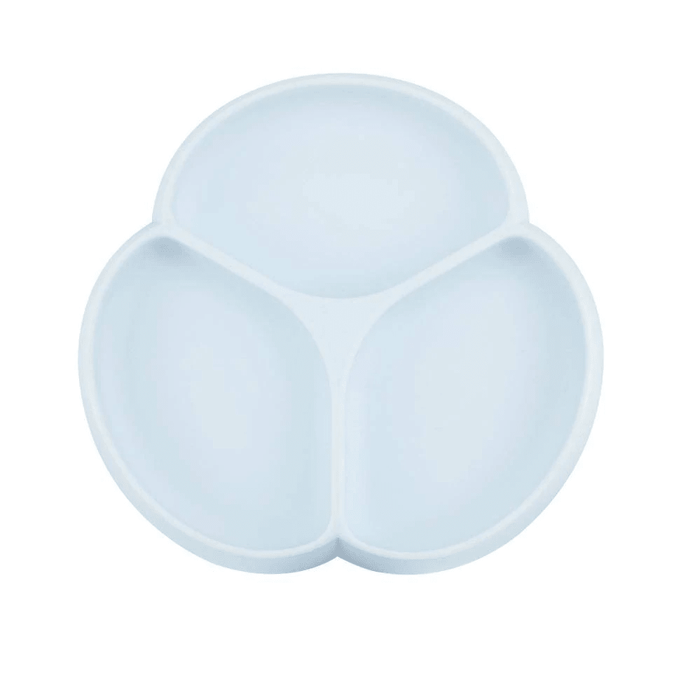 Glitter & Spice Silicone Divided Grip Plate (3 Sections) Ice Blue GS-SPLAT05