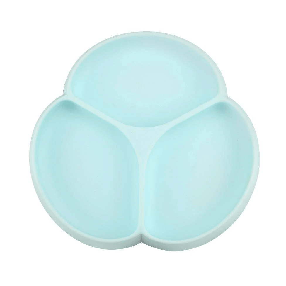 Glitter & Spice Silicone Divided Grip Plate (3 Sections) Seafoam GS-SPLAT07