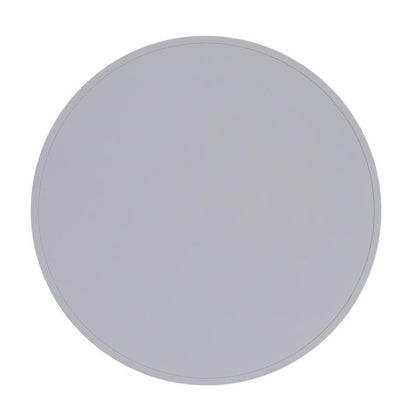 We Might Be Tiny Round Placie | Non-slip Silicone Placemat Grey 