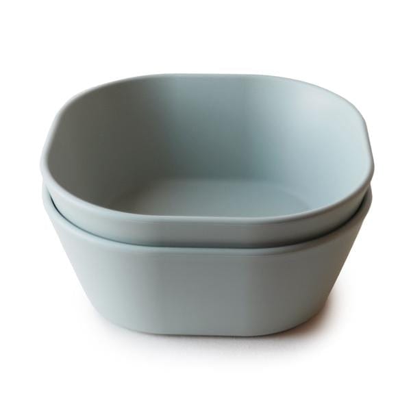 Mushie Square Bowl, Set of 2 (Sage) Mushie Square Bowl, Set of 2 (Sage) 