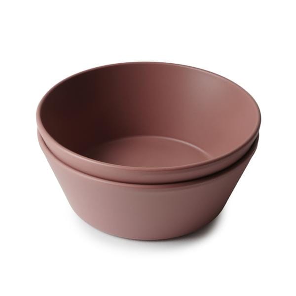 Mushie Round Bowl, Set of 2 (Woodchuck) Mushie Round Bowl, Set of 2 (Woodchuck) 