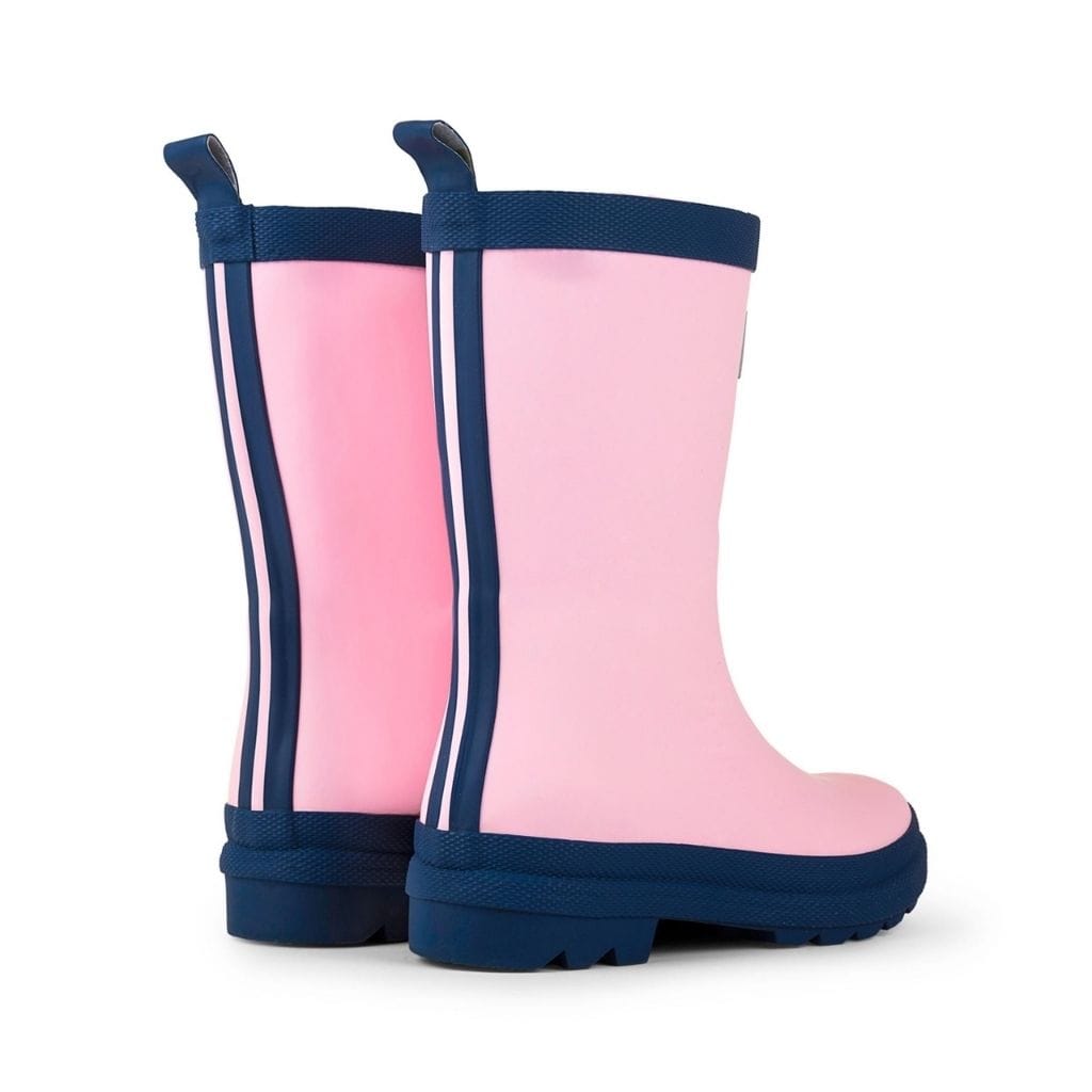 Hatley Classic Kids Rain Boots in Pink & Navy Matte Hatley Classic Kids Rain Boots in Pink & Navy Matte 