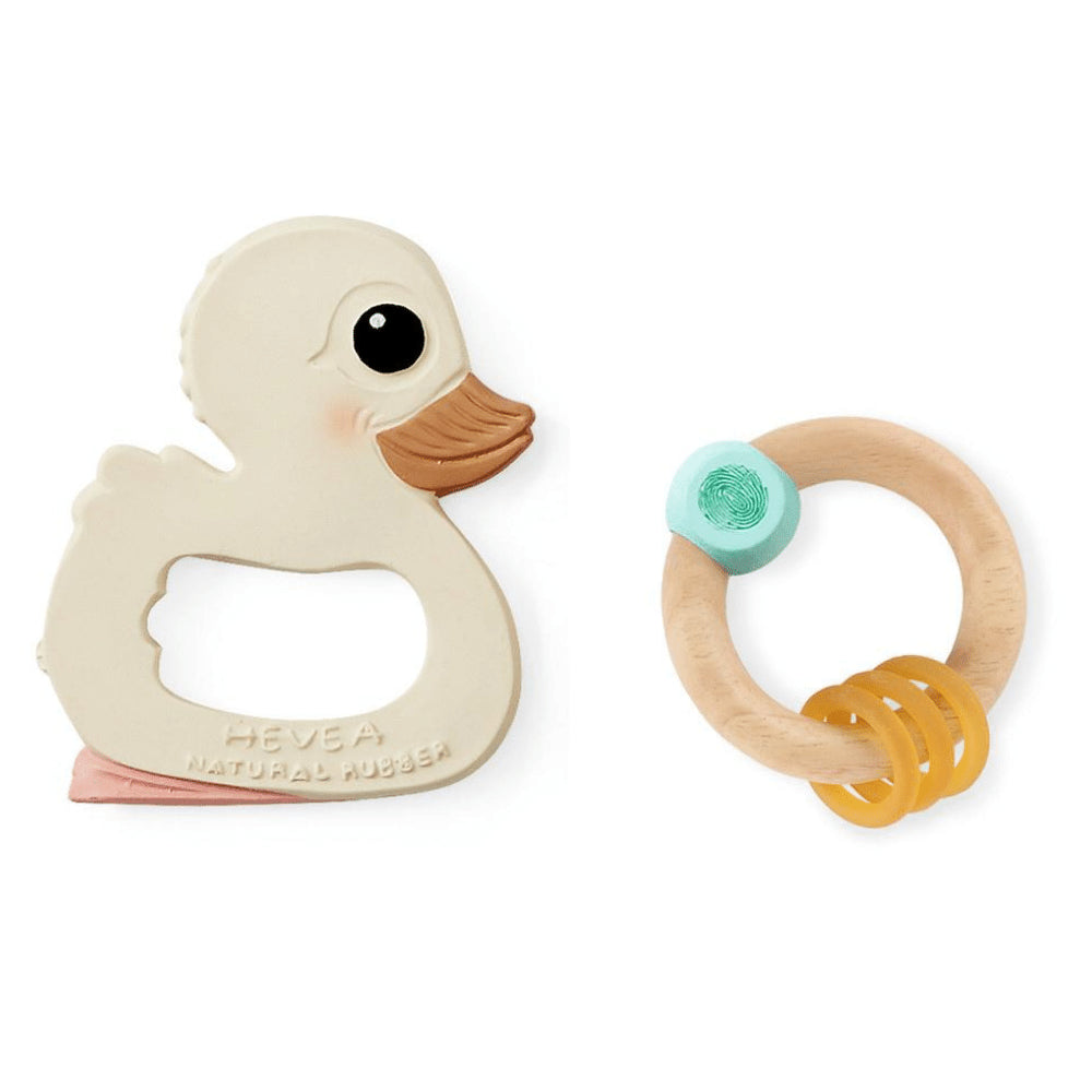 Hevea Kawan Teether & Rattle Gift Set Hevea Kawan Teether & Rattle Gift Set 