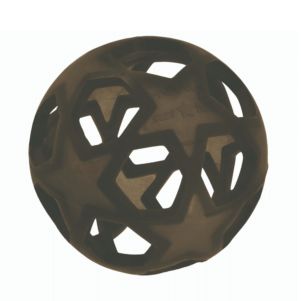 Hevea Star Ball – Tactile Toy Charcoal HE-TOY-Star-Ball-Charcoal