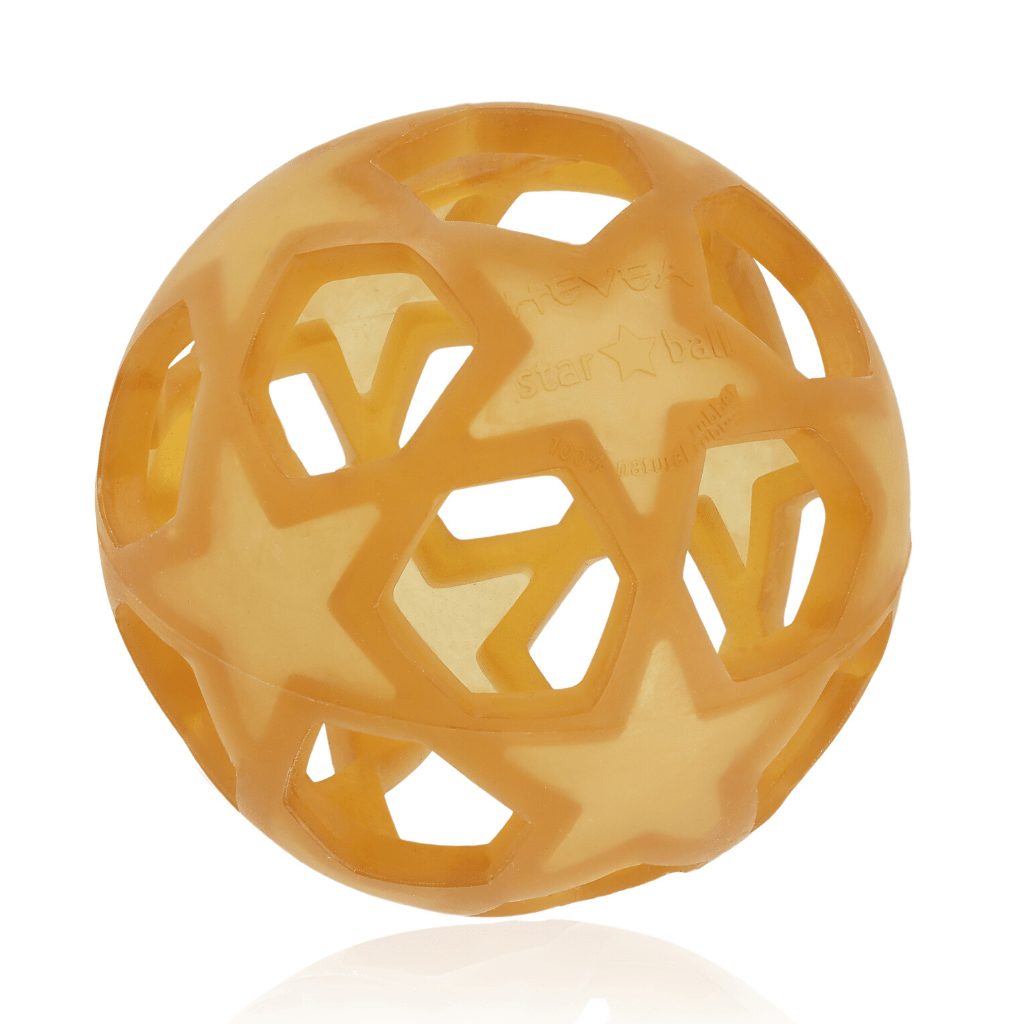 Hevea Star Ball – Tactile Toy Natural HE-TOY-Star-Ball-Natural
