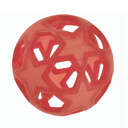 Hevea Star Ball – Tactile Toy Raspberry HE-TOY-Star-Ball-Raspberry
