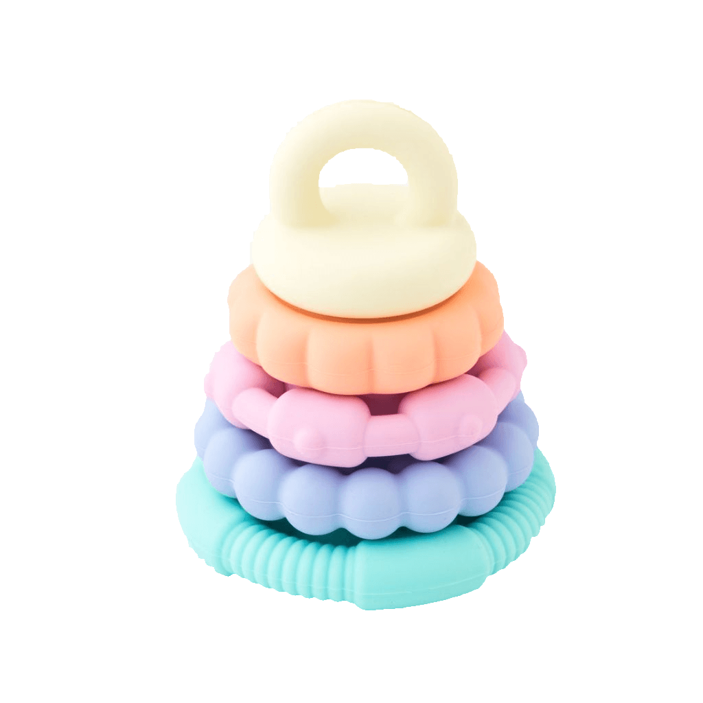 Jellystone Rainbow Stacker and Teether Toy Pastel JD-STP