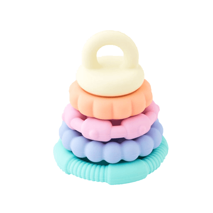 Jellystone Rainbow Stacker and Teether Toy Pastel JD-STP