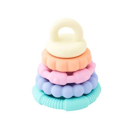 Jellystone Rainbow Stacker and Teether Toy Pastel JD-STP