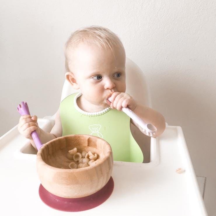 Ali+Oli Silicone 2 in 1 Fork & Spoon, Set of 2 Ali+Oli Silicone 2 in 1 Fork & Spoon, Set of 2 