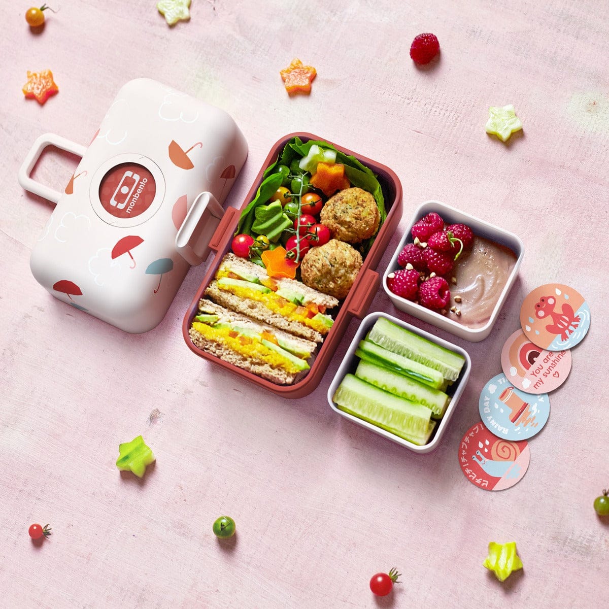 Monbento Tresor orange Umbrella Limited Edition Kids Bento Box 800ml Monbento Tresor orange Umbrella Limited Edition Kids Bento Box 800ml 