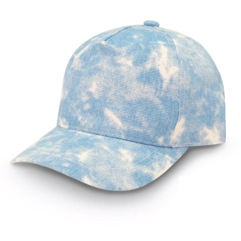 Jan & Jul Kids Cotton UPF 50+ Adjustable Xplorer Cap Blue Tie-Dye / Large (2-12 years old) HXP-BTD-L