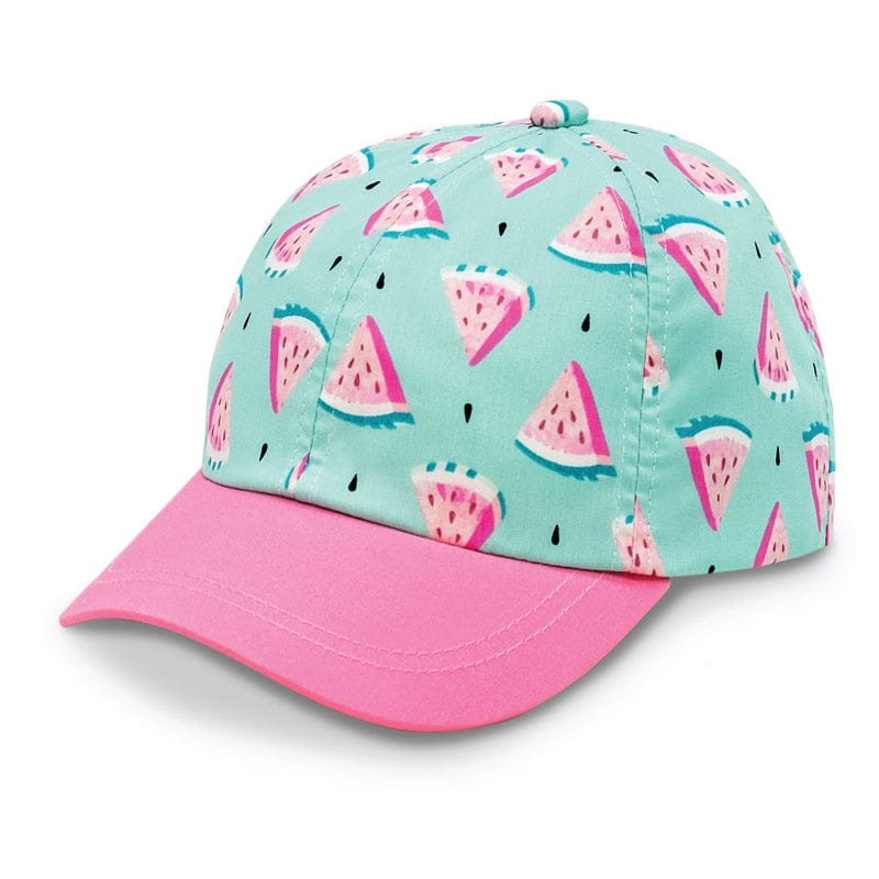 Jan & Jul Kids Cotton UPF 50+ Adjustable Xplorer Cap Pink Watermelon / Large (2-12 years old) HXP-WTM-L