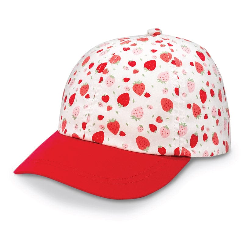 Jan & Jul Kids Cotton UPF 50+ Adjustable Xplorer Cap Red Strawberry / Large (2-12 years old) HXP-STR-L