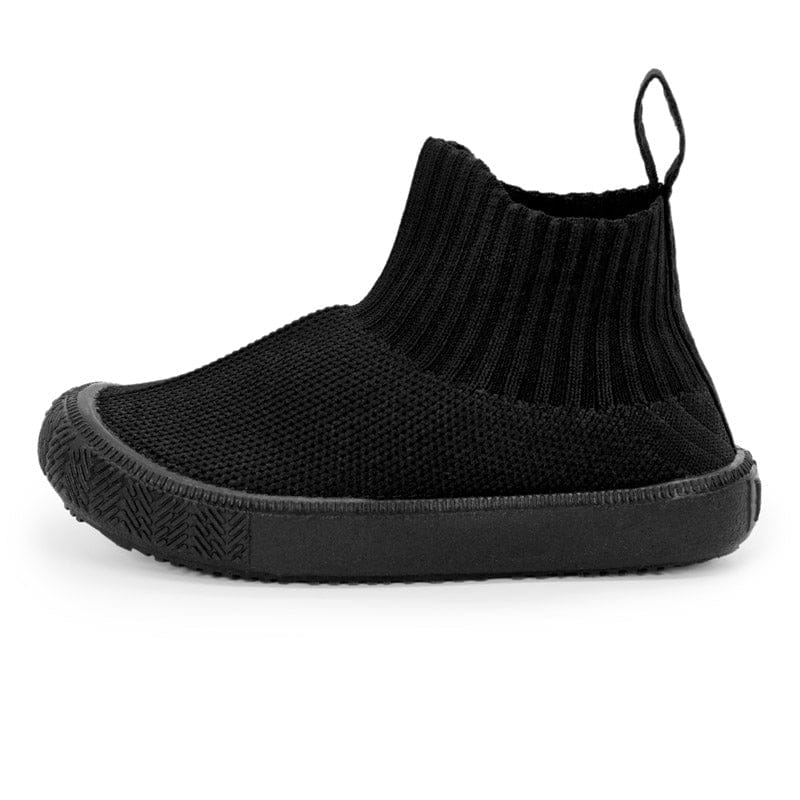 Jan & Jul Hi-Top Knit Me-Put-On Sneaker Shoes Black / US 12 JJ-HTKMPOS-BLK-29