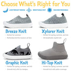 Jan & Jul Hi-Top Knit Me-Put-On Sneaker Shoes Jan & Jul Hi-Top Knit Me-Put-On Sneaker Shoes 