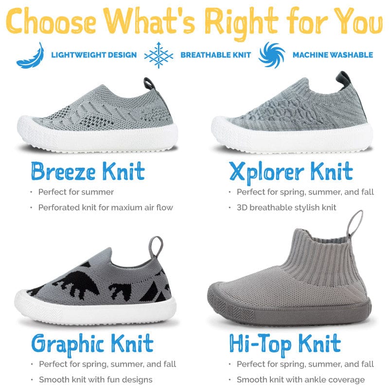 Jan & Jul Hi-Top Knit Me-Put-On Sneaker Shoes Jan & Jul Hi-Top Knit Me-Put-On Sneaker Shoes 