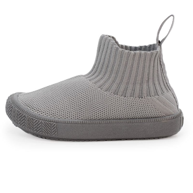Jan & Jul Hi-Top Knit Me-Put-On Sneaker Shoes Grey / US 12 JJ-HTKMPOS-GRY-29