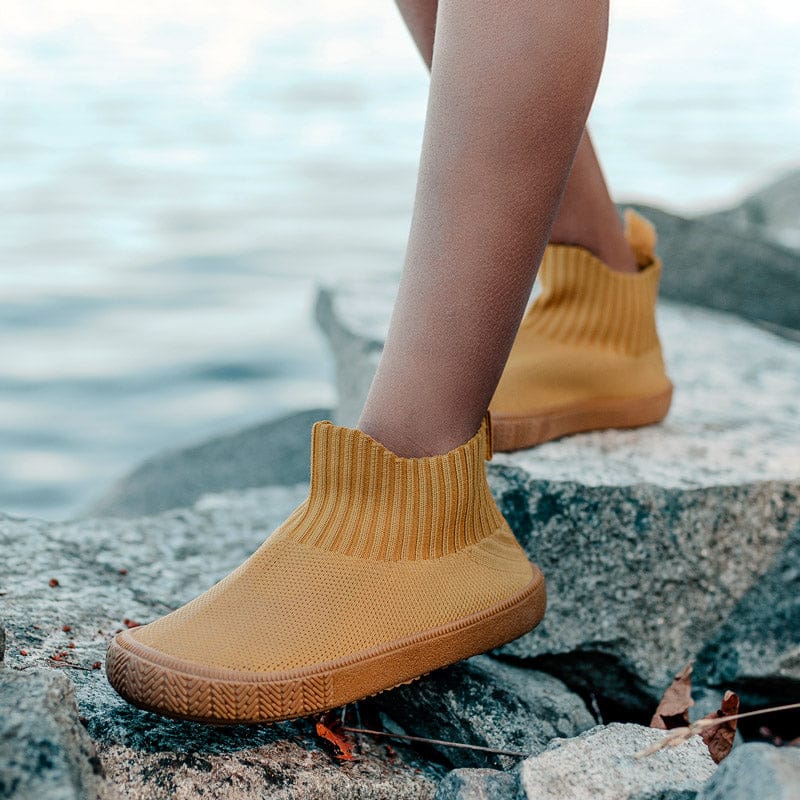Jan & Jul Hi-Top Knit Me-Put-On Sneaker Shoes Jan & Jul Hi-Top Knit Me-Put-On Sneaker Shoes 