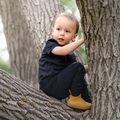 Jan & Jul Hi-Top Knit Me-Put-On Sneaker Shoes Jan & Jul Hi-Top Knit Me-Put-On Sneaker Shoes 