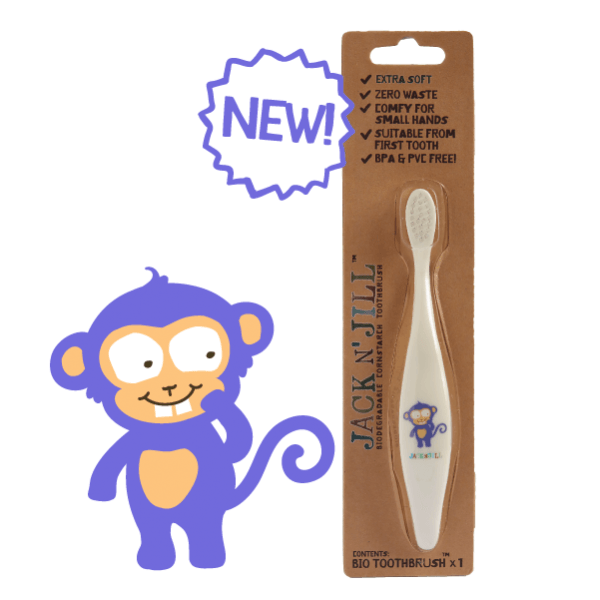 Jack N' Jill Monkey Bio Toothbrush Jack N' Jill Monkey Bio Toothbrush 