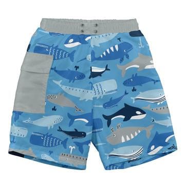 iPlay Pocket Trunks with Built-in Reusable Absorbent Swim Diaper Blue Whale League / 24 months 722169-6303-45