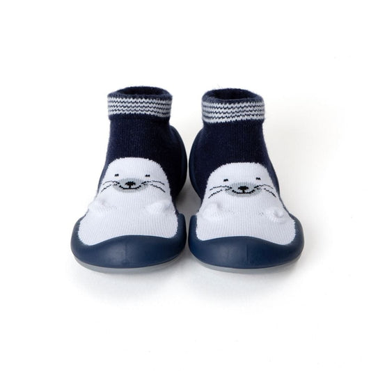 Komuello Baby Seal Rubber Sole Sock Shoes Komuello Baby Seal Rubber Sole Sock Shoes 