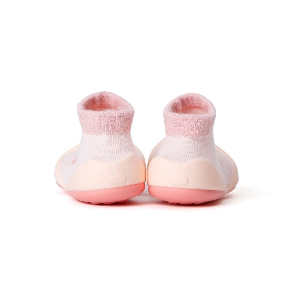 Komuello Cute Peach Baby Rubber Sole Sock Shoes Komuello Cute Peach Baby Rubber Sole Sock Shoes 