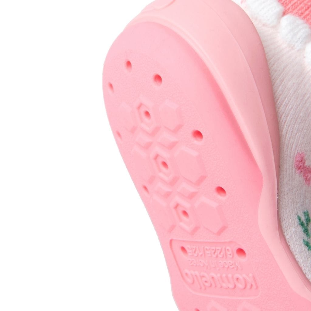 Komuello Floral Baby Rubber Sole Sock Shoes Komuello Floral Baby Rubber Sole Sock Shoes 