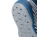 Komuello Half Stripe Navy Baby Rubber Sole Sock Shoes Komuello Half Stripe Navy Baby Rubber Sole Sock Shoes 