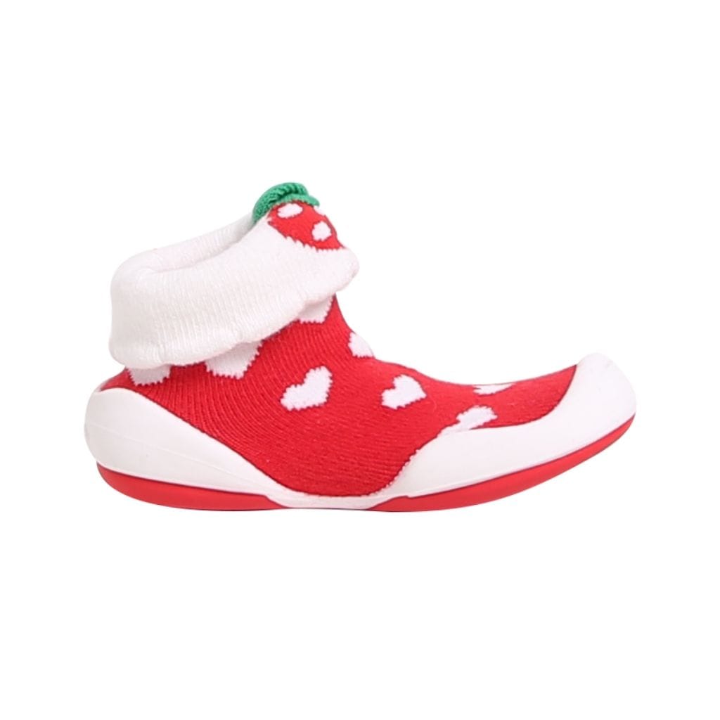 Komuello Hi, Strawberry Baby Rubber Sole Sock Shoes Komuello Hi, Strawberry Baby Rubber Sole Sock Shoes 