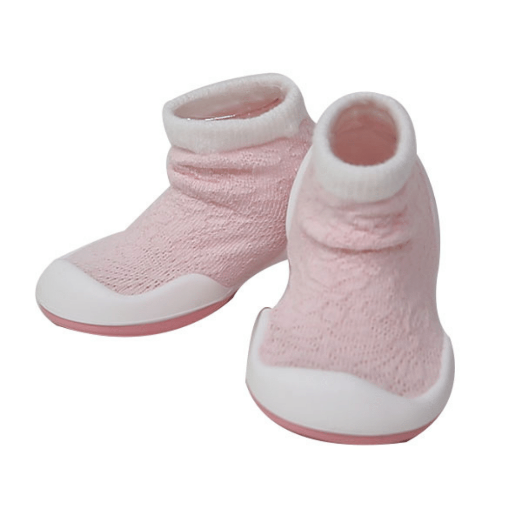 Komuello Mesh Sneakers Baby Rubber Sole Sock Shoes Pink / US 7 (135mm) KO-RSS-MESH-S-US7-PK