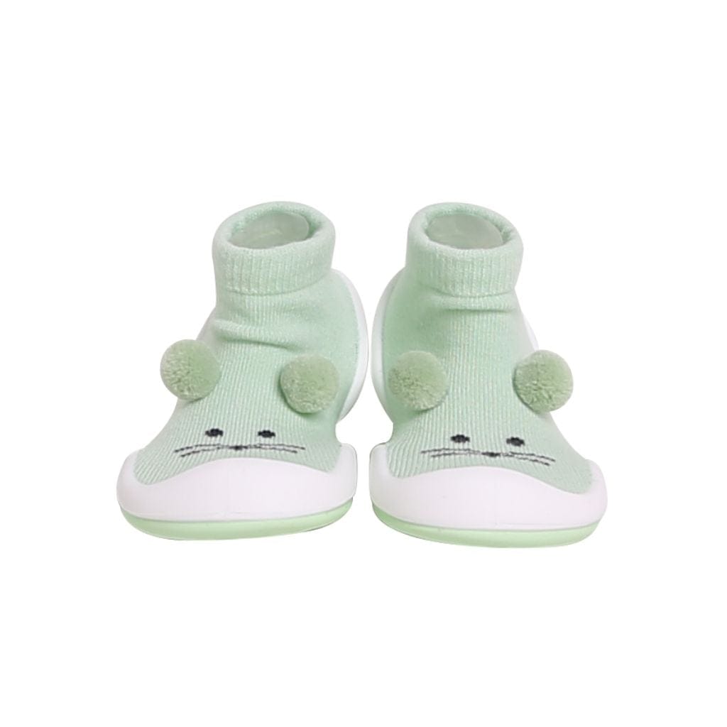 Komuello Pompom Mouse Baby Rubber Sole Sock Shoes Komuello Pompom Mouse Baby Rubber Sole Sock Shoes 