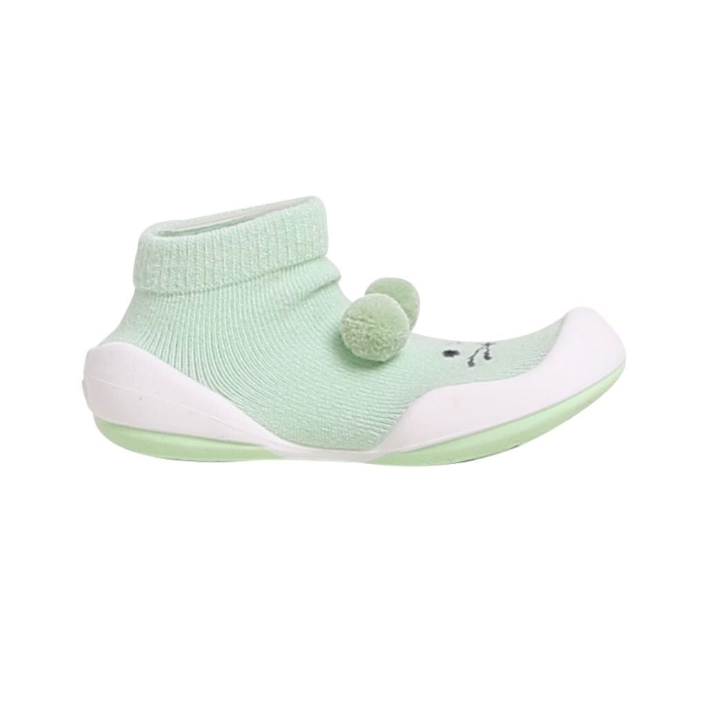 Komuello Pompom Mouse Baby Rubber Sole Sock Shoes Komuello Pompom Mouse Baby Rubber Sole Sock Shoes 