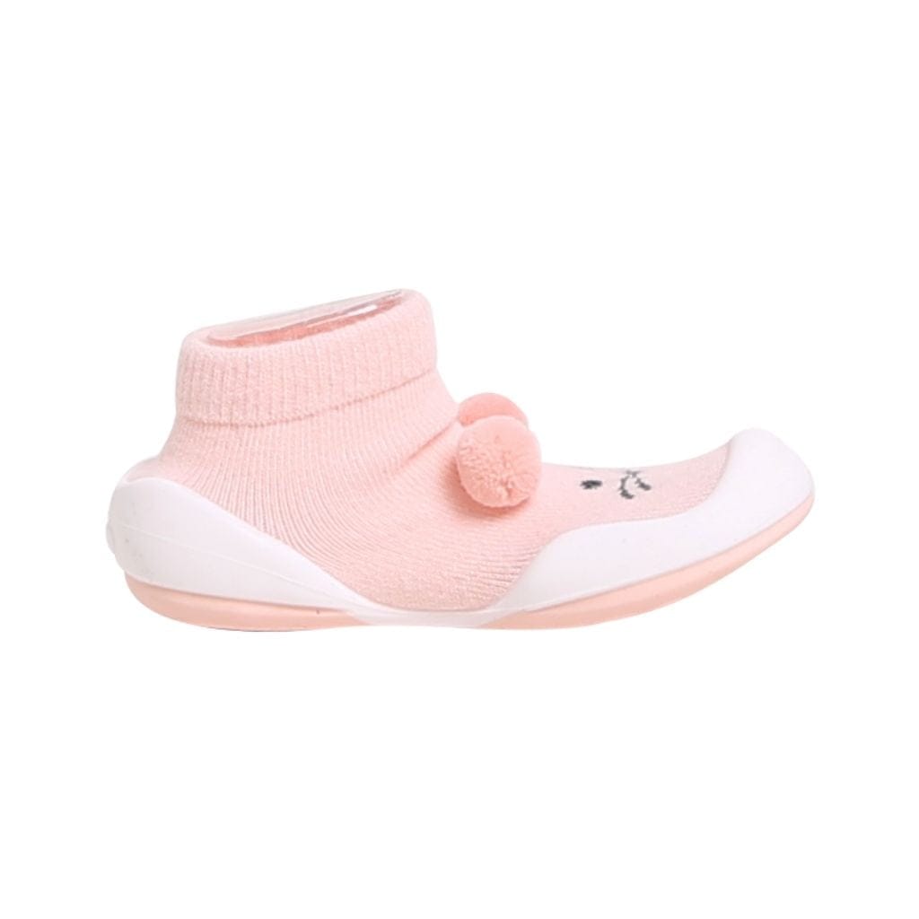 Komuello Pompom Mouse Baby Rubber Sole Sock Shoes Komuello Pompom Mouse Baby Rubber Sole Sock Shoes 