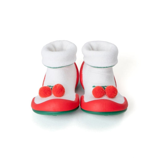 Komuello Sweet Cherry Baby Rubber Sole Sock Shoes Komuello Sweet Cherry Baby Rubber Sole Sock Shoes 