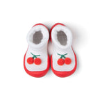 Komuello Sweet Cherry Baby Rubber Sole Sock Shoes Komuello Sweet Cherry Baby Rubber Sole Sock Shoes 