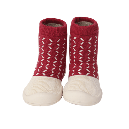 Komuello Winter Knit Lover Baby Rubber Sole Sock Shoes Komuello Winter Knit Lover Baby Rubber Sole Sock Shoes 