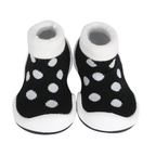 Komuello White Dot Baby Rubber Sole Sock Shoes Komuello White Dot Baby Rubber Sole Sock Shoes 