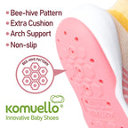 Komuello Crown Princess Baby Rubber Sole Sock Shoes Komuello Crown Princess Baby Rubber Sole Sock Shoes 