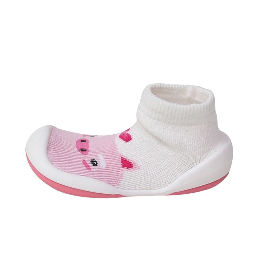 Komuello Heart Pig Baby Rubber Sole Sock Shoes Komuello Heart Pig Baby Rubber Sole Sock Shoes 